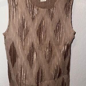 Bronze Nicola petite accordion diamond tank size PS VINTAGE Y2K